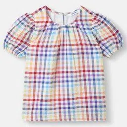 nauti nati Girls Checked Regular Fit Top-picture-25