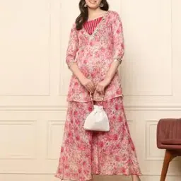 deebaco Women Floral Print 3-Piece Co-Ord Set-picture-35