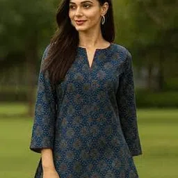 nyrika Women Floral Print Tunic with Raglan Sleeves-picture-24