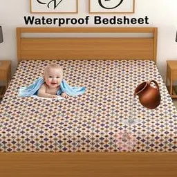 chhavi india 210 TC Geometric Print Double Size Bedsheet -picture-36