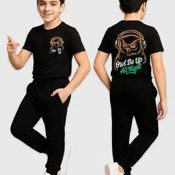 kuchipoo Boys Graphic Print Pants & T-Shirt Set-picture-25