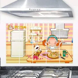 jaamso royals Printed Multi-Purpose Waterproof Wall Sticker image 1