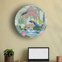 maison modern Peacock Painting Wall Plate-picture-16