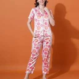 fyre rose Women Art Deco Nightwear Set-picture-24