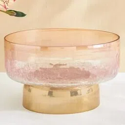 home centre Tamaira Crepe Glass Crackle Decorative Bowl-picture-29