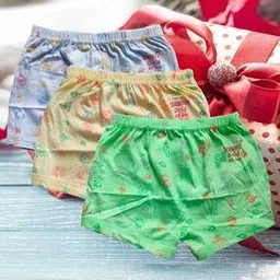 cumsin Girls Pack of 3 Graphic Print Bloomers-picture-16