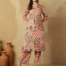 indie picks Floral Straight Kurta Set-picture-51
