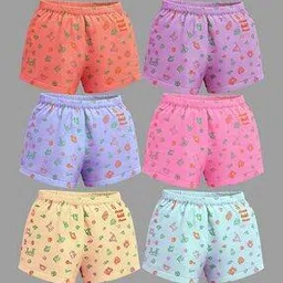 Girls Pack of 6 Graphic Print Bloomers-image-12