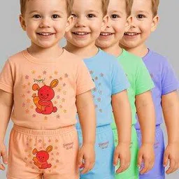 gialon Girls Pack of 4 Printed Bloomers-picture-27