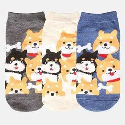 n2s next2skin Pack of 3 Women Printed Everyday Socks-picture-15