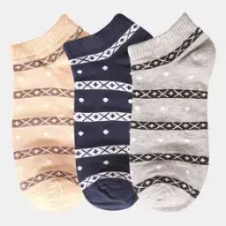 Women Pack of 3 Striped Socks-image-94
