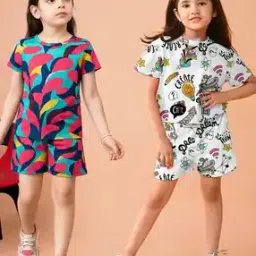 likado fashion Girls Shorts with Top Set-picture-25