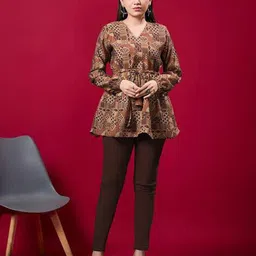 acai Women V-Neck Printed Tunic image 1