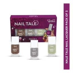 glam 21 Women Pack of 3 Long Lasting Nail Paints-picture-51