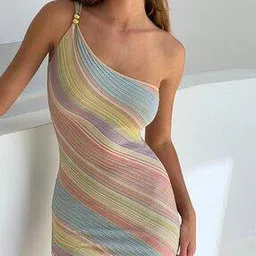 lulu & sky Women Stripes Bodycon Dress -picture-35