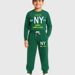 kuchipoo Boys Typographic Print Pants & T-Shirt Set-picture-42