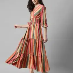 raiyani enterprise x ag Women Printed Fit & Flare Dress-picture-25