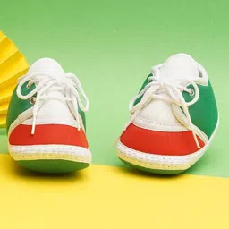 neska moda Boys Colourblock Booties with Lace Fastening image 1