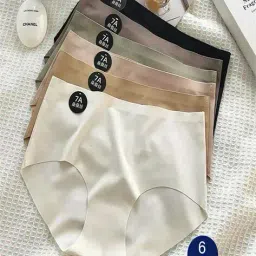 samvar Pack of 6 Briefs with Elasticated Waistband image 1