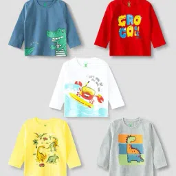 yuv Pack of 5 Quick-Dry Round-Neck T-Shirts image 1