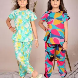 milatra fashion Pack Of 2 Girls Pants with Top image 1