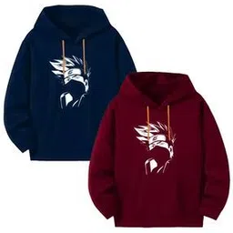 diaz Boys Pack of 2 Graphic Print Relaxed Fit Hoodies-picture-48