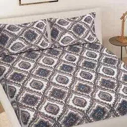 fabinaliv 300 TC Floral Print King Size Double Bedsheet with Pillow Covers-picture-50