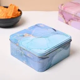 market 99 Marble Pattern Tin Box with Lid-picture-13