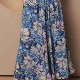 Women Floral Flared Skirt-image-38