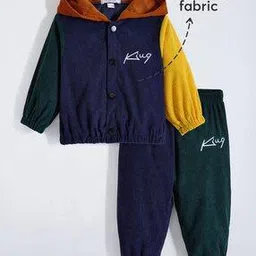 hopscotch Boys Colourblock Hooded Tracksuit Set-picture-30