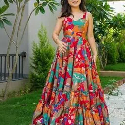 Women Floral Printed Dress-image-52
