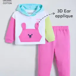 hopscotch Girls Colourblock Sweatshirt & Joggers Set-picture-22