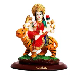 homiva God Maa Sherawali Idol For Car Dashboard image 1