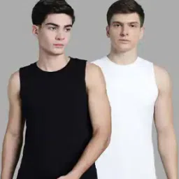 trudam Men Pack of 2 Round-Neck Sleeveless Vests-picture-10