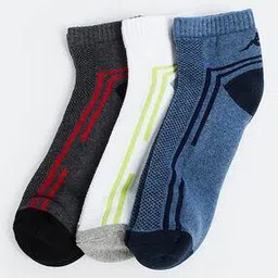kappa Men Pack of 3 Ankle-Length Socks-picture-51
