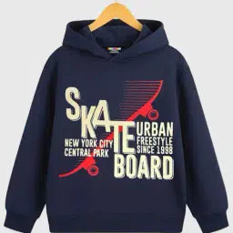 kuchipoo Boys Graphic Print Regular Fit Hooded Hoodie image 1