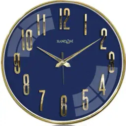 random Round Shaped Wall Clock with 3D Numbers image 1