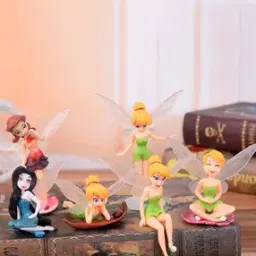 gopalvilla Pack of 6 Cute Flower Fairy Mini Figurine Miniature Decorations-picture-38