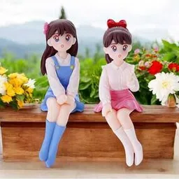 gopalvilla Pack Of 2 Charming Sweetheart Girl Figurine Miniature Showpiece-picture-14