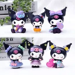 Set of 6 Anime Doll Figurines-image-1