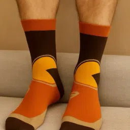 sazara Men Printed Calf-Length Socks image 1