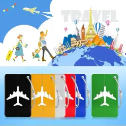 3mads Metal Airplane Luggage Tag image 1