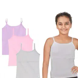 yougotplanb Girls Pack of 3 Camisoles Slip image 1