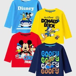 kuchipoo Boys Pack of 4 Printed Relaxed Fit T-Shirt-picture-12
