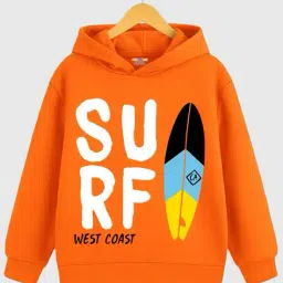 kuchipoo Boys Typographic Print Regular Fit Hoodie image 1