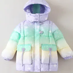 hopscotch Girls Graphic Zip Front Coat image 1