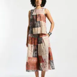 Floral Print Mid-Rise Flared Culottes-image-15