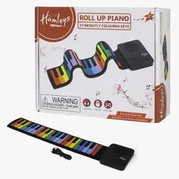 hamleys Rainbow Roll Up Portable Piano with Headset image 1