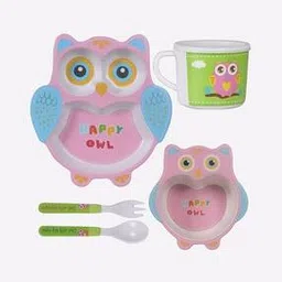 polka tots Bamboo Fibre 5-Piece Dinning Set (Lion)-picture-48