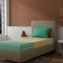 bichauna 120 TC Floral Print Single Bedsheet with Pillow Cover-picture-44